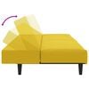 vidaXL Σαλόνι Σετ 2 Τεμαχίων Κίτρινο από Βελούδο