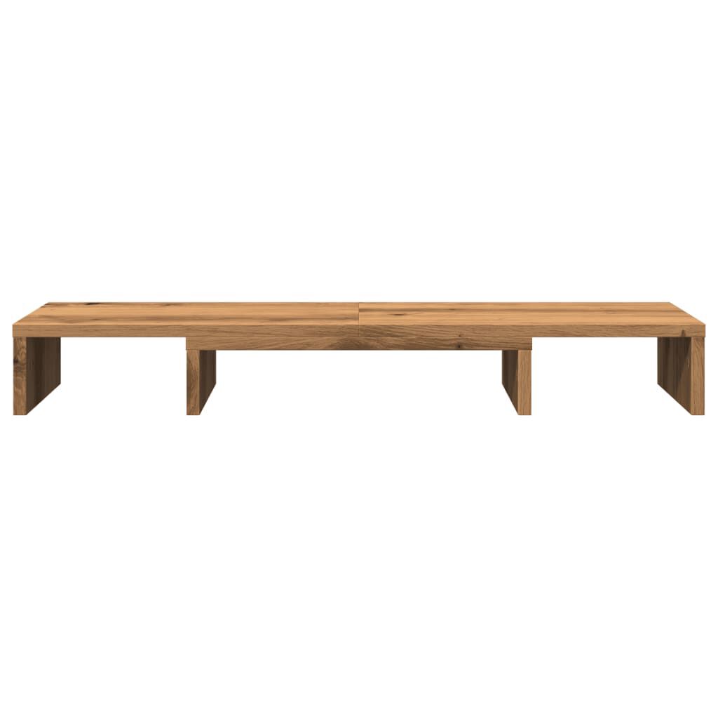 vidaXL Βάση Οθόνης Ρυθμιζ. Αρτισιανή Δρυς 80x24x10,5 εκ. Επεξεργ. Ξύλο