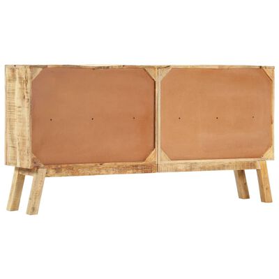 vidaXL Μπουφές Καφέ/Μαύρο 160x30x80 εκ. Μασίφ Ακατέργαστο Ξύλο Μάνγκο