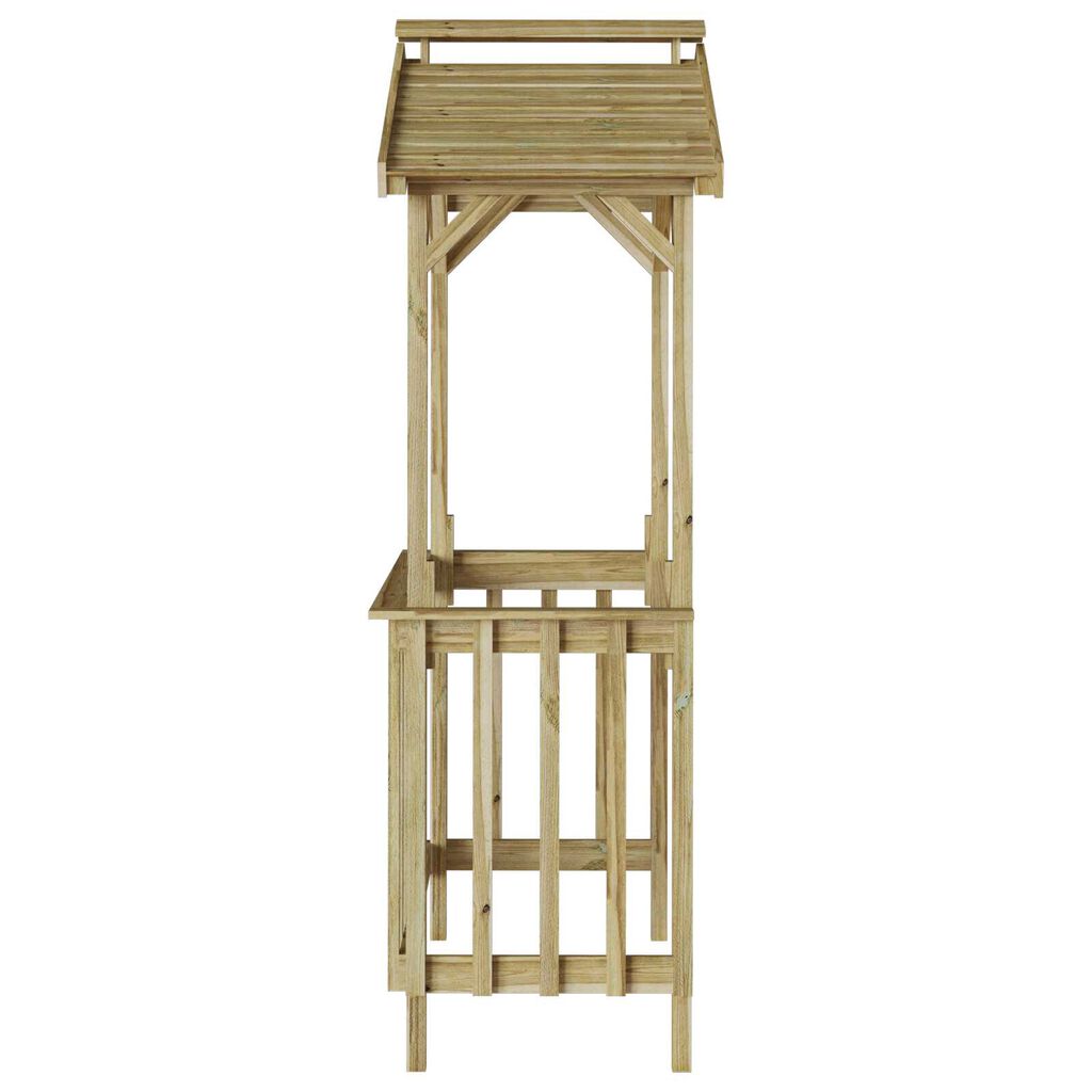 vidaXL BBQ Σκεπή 133.5x63x200 εκ. Επεξεργασμένο Ξύλο Πεύκου