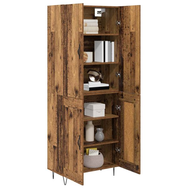 vidaXL Highboard 2 pcs &Pi;&alpha;&lambda;&iota;ό &xi;ύ&lambda;&omicron; &Epsilon;&pi;&epsilon;&xi;&epsilon;&rho;&gamma;&alpha;&sigma;&mu;έ&nu;&omicron; &xi;ύ&lambda;&omicron;
