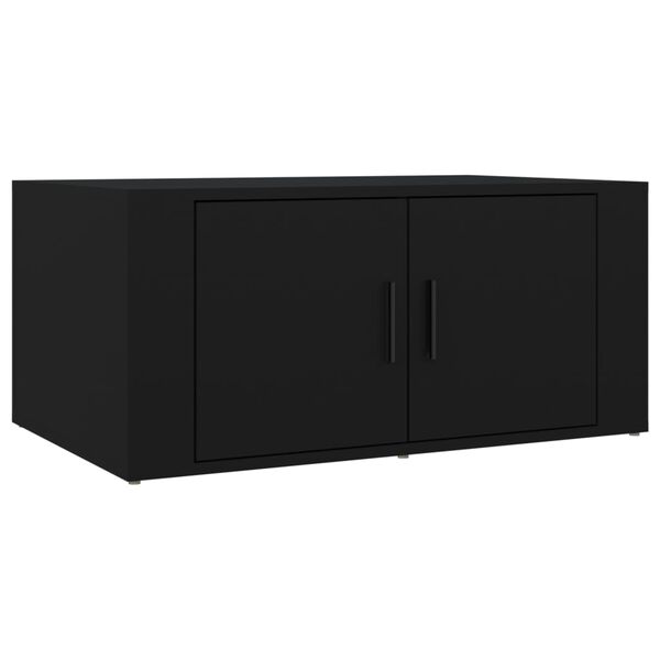 vidaXL Τραπεζάκι Σαλονιού Μαύρο 80x50x36 εκ. Επεξεργασμένο Ξύλο