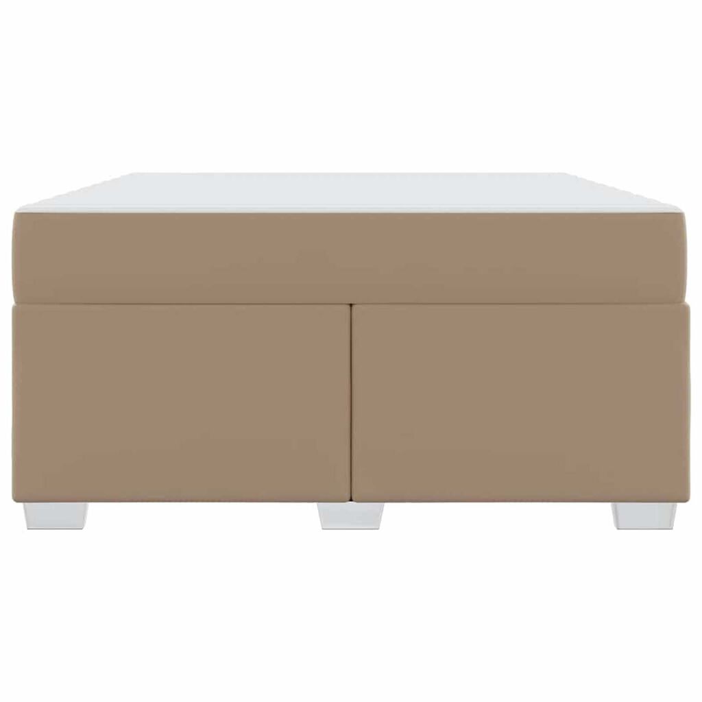 vidaXL Σκελετός Κρεβατιού Άλλο Καπουτσίνο 140 x 200 cm Τεχνητό δέρμα