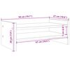 vidaXL Βάση Οθόνης Όψη Παλαιού Ξύλου 50x27x20 εκ. από Επεξ. Ξύλο