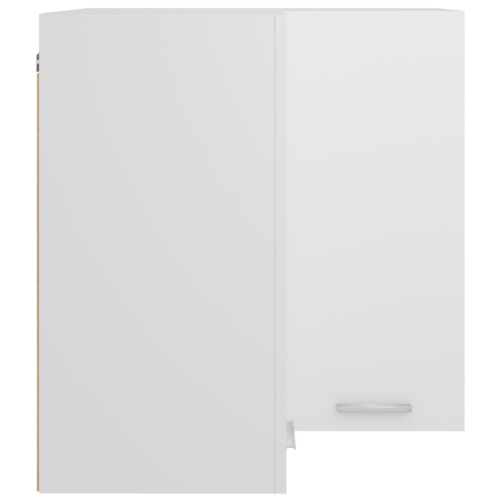 vidaXL Ντουλάπι Γωνία Κρεμαστό Lyon Λευκό 57x57x60 εκ. από Επεξ. Ξύλο