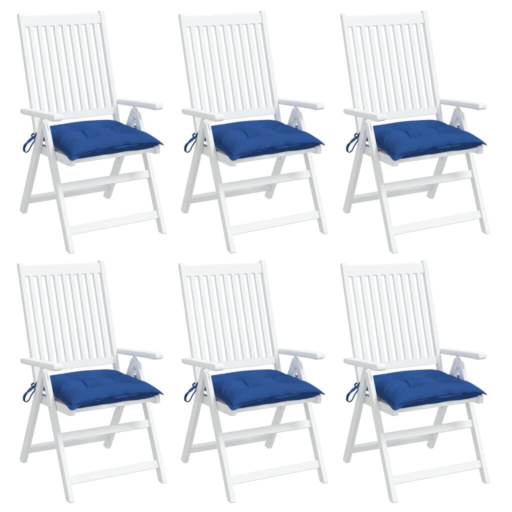 vidaXL Μαξιλάρια Παλέτας Κήπου 6 τεμ. Μπλε 50x50x7 εκ. Oxford Ύφασμα
