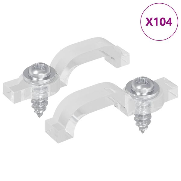 vidaXL &Kappa;&lambda;&iota;&pi; LED &Tau;&alpha;&iota;&nu;ί&alpha;&sigmaf; 2 pcs &Delta;&iota;&alpha;&phi;&alpha;&nu;έ&sigmaf; 23,8 x 7,3 x 4,3 &chi;&iota;&lambda;