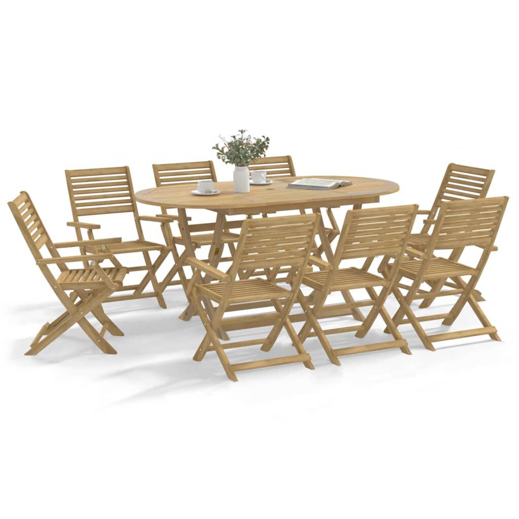 vidaXL Καρέκλες Κήπου Πτυσσόμενες 6 τεμ 54,5x61,5x86,5 εκ Μασίφ Ακακία