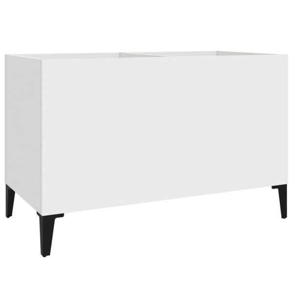 vidaXL Έπιπλο Δίσκων Λευκό 74,5 x 38 x 48 εκ. από Επεξεργασμένο Ξύλο