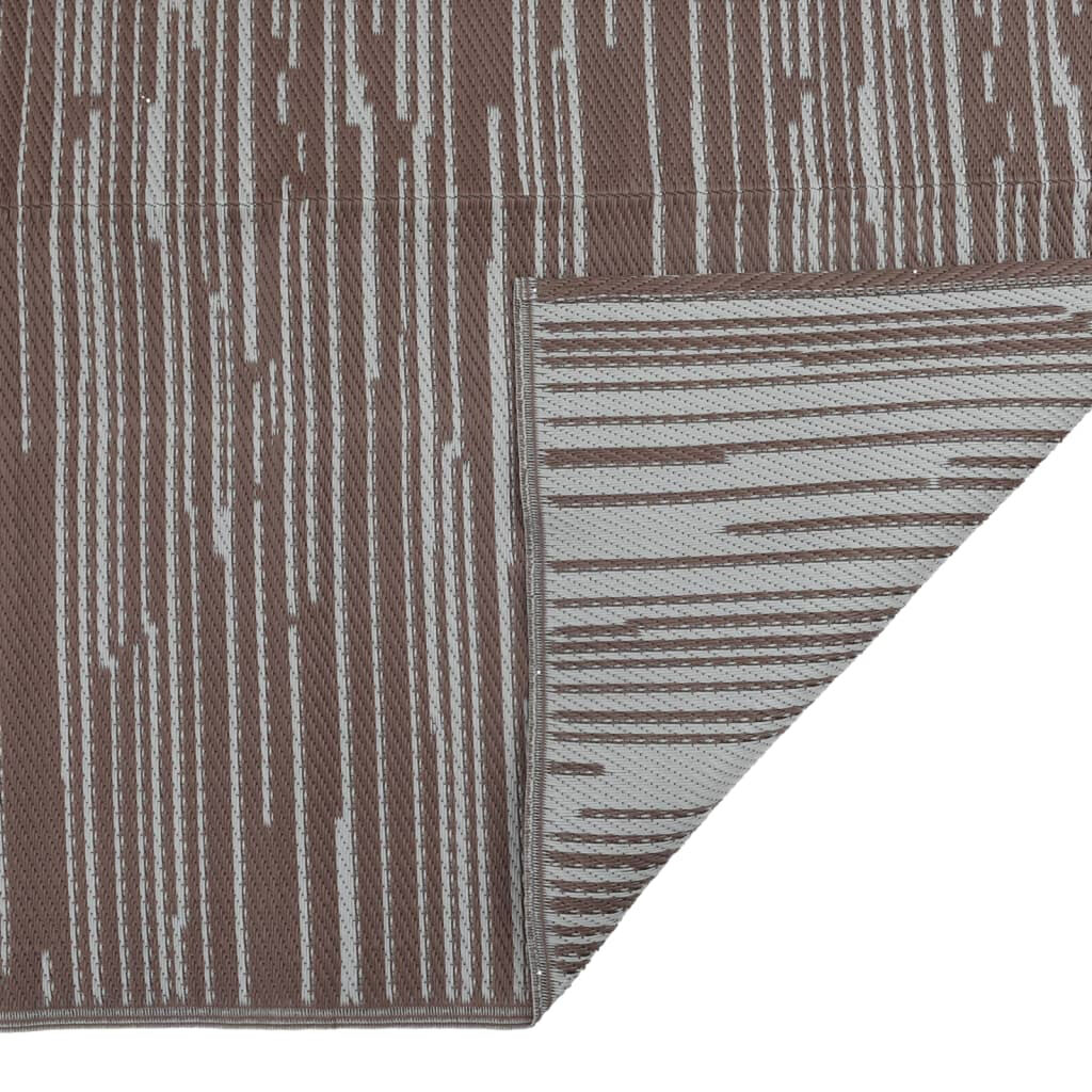 vidaXL Χαλί εξωτερικού χώρου ARAKIL Καφέ 80x250 cm PP