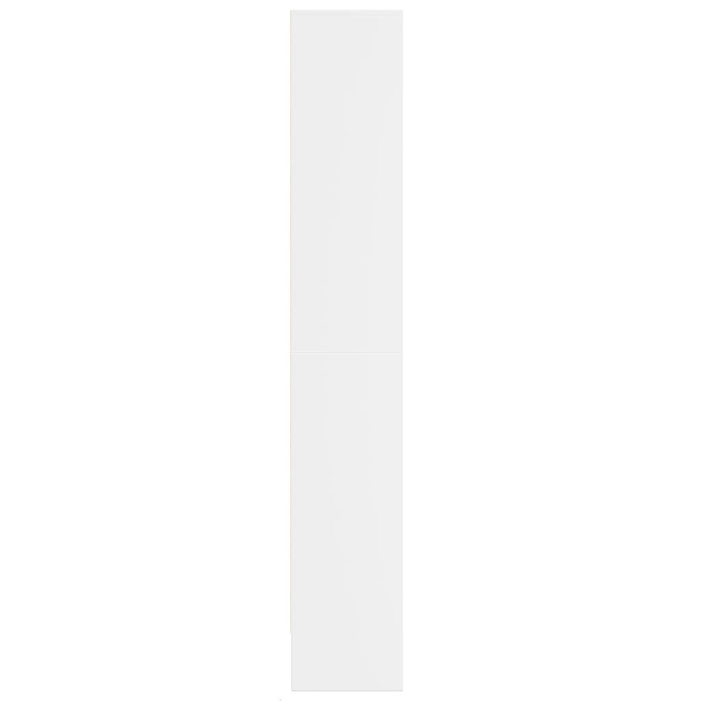 vidaXL Ντουλάπι με LED Λευκό 69x32,5x200 εκ. από Επεξεργασμένο Ξύλο