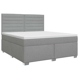 vidaXL &Kappa;&rho;&epsilon;&beta;ά&tau;&iota; box spring &mu;&epsilon; &sigma;&tau;&rho;ώ&mu;&alpha; &Alpha;&nu;&omicron;&iota;&chi;&tau;ό &gamma;&kappa;&rho;&iota; 140 x 190 cm Ύ&phi;&alpha;&sigma;&mu;&alpha;