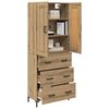 vidaXL Highboard &mu;&epsilon; &sigma;&upsilon;&rho;&tau;ά&rho;&iota; 2 pcs Artisan Oak &Epsilon;&pi;&epsilon;&xi;&epsilon;&rho;&gamma;&alpha;&sigma;&mu;έ&nu;&omicron; &xi;ύ&lambda;&omicron;
