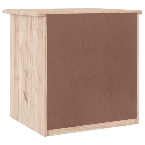vidaXL Κομοδίνο ALTA 41x35x41 εκ. από Μασίφ Ξύλο Πεύκου