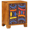 vidaXL Sideboard Πολύχρωμο 50x35x60 μασίφ ξύλο ακακίας