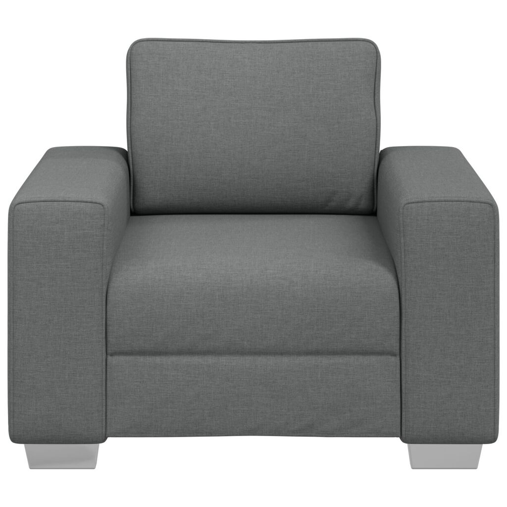 vidaXL Καναπές με μαξιλάρι Σκούρο γκρι 100 x 77 x 82 εκ ύφασμα