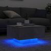 vidaXL Τραπεζάκι Σαλονιού με Φώτα LED Γκρι Σκυροδέματος 55x55x31 εκ.