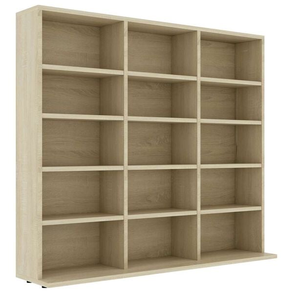 vidaXL Έπιπλο για CD Χρώμα Sonoma Δρυς 100x23x89,5 εκ. από Επεξ. Ξύλο