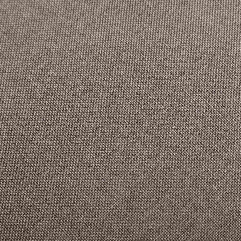 vidaXL Σκαμπό Μπαρ 2 τεμ. Χρώμα Taupe Υφασμάτινα