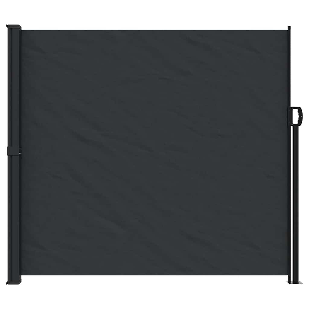 vidaXL Σκίαστρο Πλαϊνό Συρόμενο Μαύρο 180 x 500 εκ.