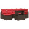 vidaXL &Sigma;&epsilon;&tau; &Kappa;&alpha;&nu;&alpha;&pi;έ &Kappa;ή&pi;&omicron;&upsilon; &mu;&epsilon; &mu;&alpha;&xi;&iota;&lambda;ά&rho;&iota; 7 pcs &Kappa;&alpha;&phi;έ &Pi;&omicron;&lambda;&upsilon; &rho;ά&tau;&alpha;&nu;