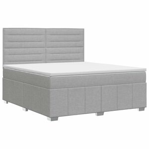 vidaXL &Kappa;&rho;&epsilon;&beta;ά&tau;&iota; box spring &mu;&epsilon; &sigma;&tau;&rho;ώ&mu;&alpha; &Alpha;&nu;&omicron;&iota;&chi;&tau;ό &gamma;&kappa;&rho;&iota; 140 x 190 cm Ύ&phi;&alpha;&sigma;&mu;&alpha;