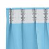 vidaXL Κουρτίνες με κουρτίνες 2 pcs Γαλάζιο 140x140cm Πολυεστέρας