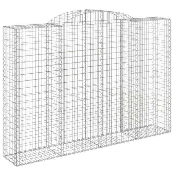 vidaXL Συρματοκιβώτια Τοξωτά 12 τεμ. 300x50x200/220 εκ. Γαλβαν. Ατσάλι