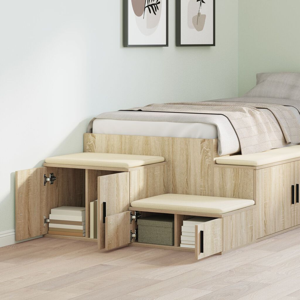 vidaXL Ντουλάπα Αποθήκευσης Σονομά Οξιά 103x41x40 εκ. Ξύλινη Κατασκευή