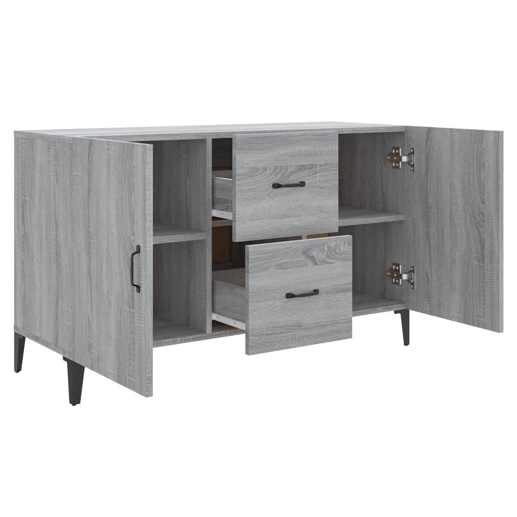vidaXL Μπουφές Γκρι Sonoma 100 x 36 x 60 εκ. από Επεξεργασμένο Ξύλο