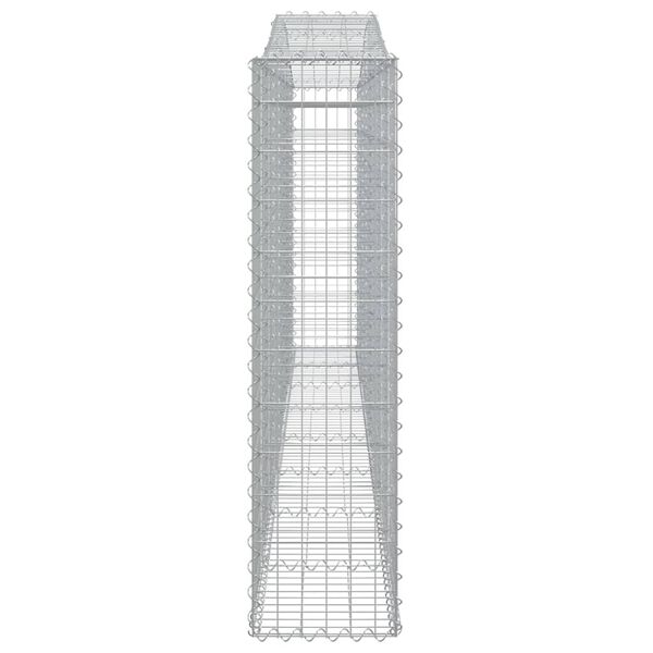 vidaXL Συρματοκιβώτια Τοξωτά 6 τεμ. 400x30x120/140 εκ. Γαλβαν. Ατσάλι