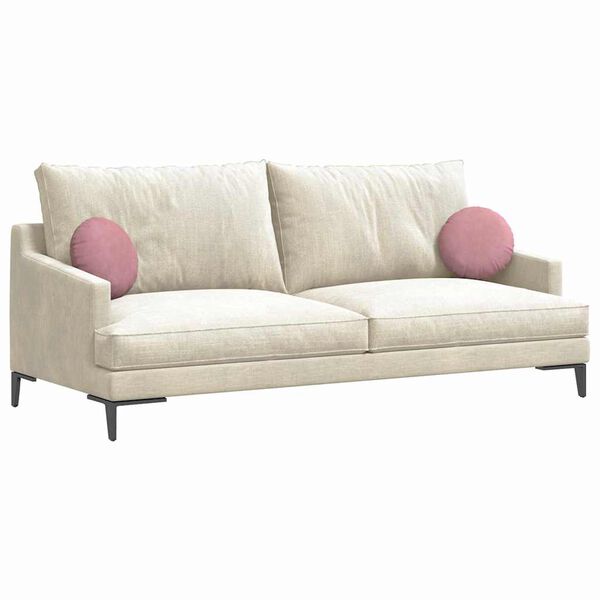 vidaXL Μαξιλάρια καθισμάτων 2 pcs Ροζ Ø 40 x 13 εκ. Βελούδο