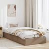 vidaXL Οθωμανικό κρεβάτι χωρίς στρώμα Cappucino 80x200 cm Faux Leather