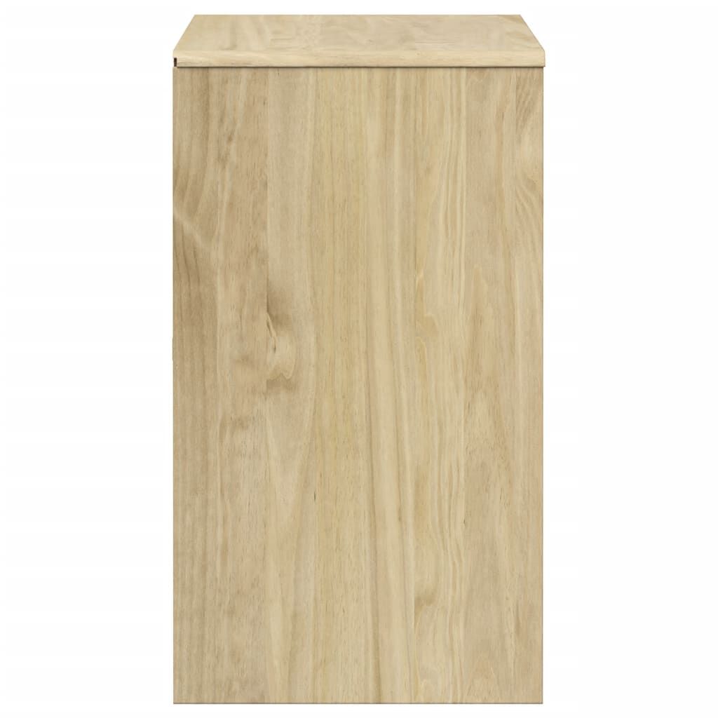 vidaXL Ντουλάπι SAUDA Δρυς 80x43x75,5 εκ. από Μασίφ Ξύλο Πεύκου
