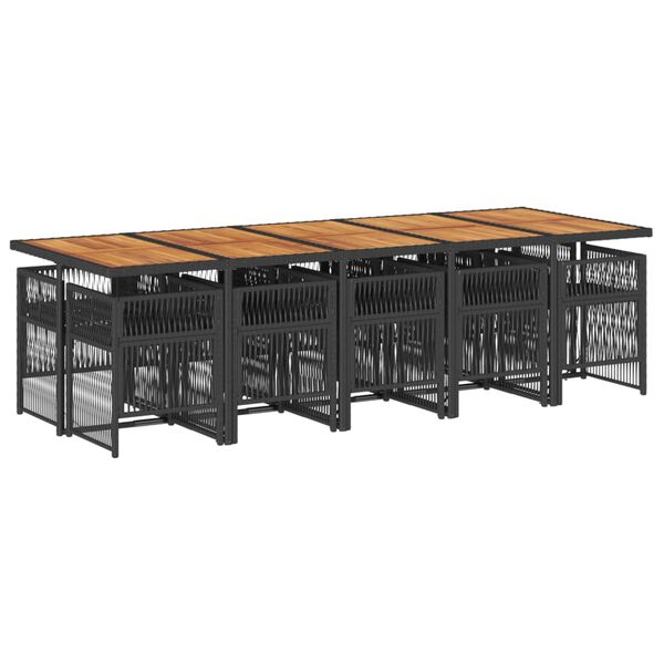 vidaXL &Sigma;&epsilon;&tau; &Tau;&rho;&alpha;&pi;&epsilon;&zeta;&alpha;&rho;ί&alpha;&sigmaf; &Kappa;ή&pi;&omicron;&upsilon; 11 &tau;&epsilon;&mu; &Mu;&alpha;ύ&rho;&omicron; &alpha;&pi;ό &Sigma;&upsilon;&nu;&theta;. &Rho;&alpha;&tau;ά&nu; &mu;&epsilon; &Mu;&alpha;&xi;&iota;&lambda;ά&rho;&iota;&alpha;