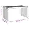 vidaXL Πλευρικό Τραπέζι Κήπου Καφέ 70 x 37.5 x 35.5 εκ Μασίφ ξύλο teak