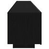 vidaXL Ντουλάπι TV 2 pcs Μαύρο 200 x 35 x 40 εκ. Επεξεργασμένο ξύλο