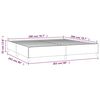 vidaXL Σκελετός Κρεβατιού Χωρίς Στρώμα Taupe 200x200 εκ.Υφασμάτινο