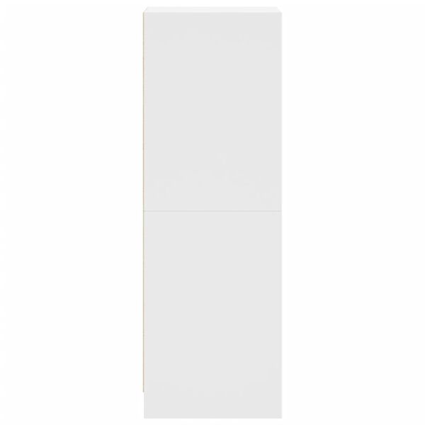 vidaXL Ντουλάπι Λευκό 35 x 37 x 109 εκ. με Γυάλινες Πόρτες