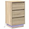 vidaXL Κομοδίνο με Sonoma Δρυς 39 x 34.5 x 65 εκ. Επεξεργασμένο ξύλο