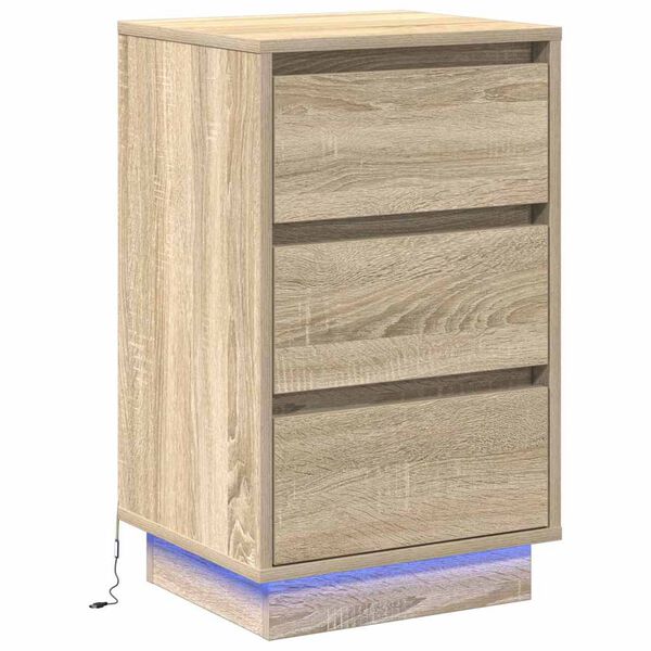 vidaXL Κομοδίνο με Sonoma Δρυς 39 x 34.5 x 65 εκ. Επεξεργασμένο ξύλο