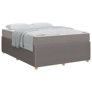 vidaXL &Sigma;&kappa;&epsilon;&lambda;&epsilon;&tau;ό&sigmaf; &Kappa;&rho;&epsilon;&beta;&alpha;&tau;&iota;&omicron;ύ &mu;&epsilon; &sigma;&tau;&rho;ώ&mu;&alpha; Taupe 160 x 200 cm ύ&phi;&alpha;&sigma;&mu;&alpha;