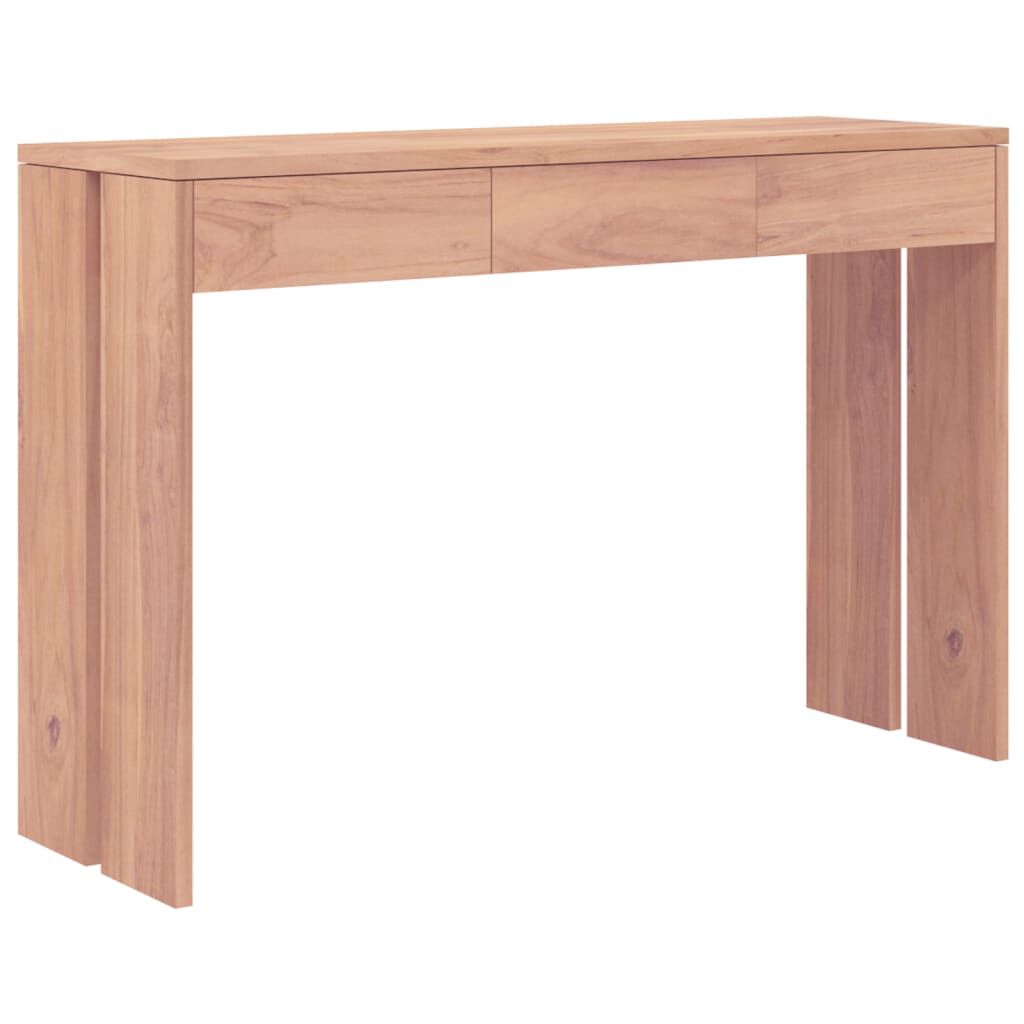 vidaXL Τραπέζι Κονσόλα 110 x 35 x 75 εκ. από Μασίφ Ξύλο Teak