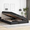 vidaXL Κρεβάτι με αποθηκευτικό χώρο και στρώμα Μαύρο 180 x 200 cm