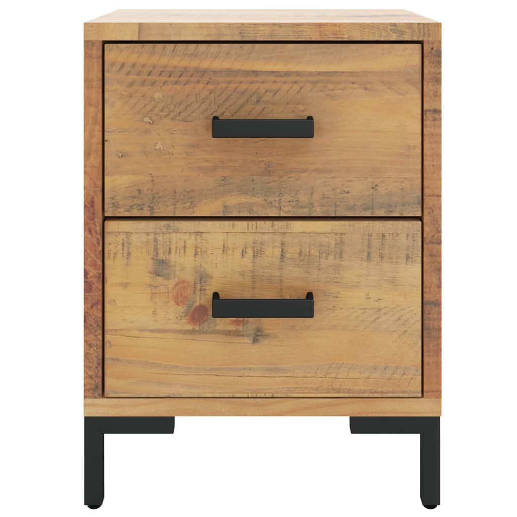 vidaXL Κομοδίνο Καφέ 36 x 30 x 45 εκ. από Μασίφ Ξύλο Πεύκου