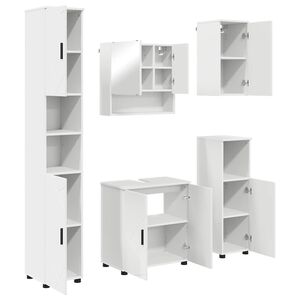 vidaXL &Sigma;&epsilon;&tau; &Epsilon;&pi;ί&pi;&lambda;&omega;&nu; &Mu;&pi;ά&nu;&iota;&omicron;&upsilon; 5 pcs &Lambda;&epsilon;&upsilon;&kappa;ό &Epsilon;&pi;&epsilon;&xi;&epsilon;&rho;&gamma;&alpha;&sigma;&mu;έ&nu;&omicron; &xi;ύ&lambda;&omicron; & &Mu;έ&tau;&alpha;&lambda;&lambda;&omicron;