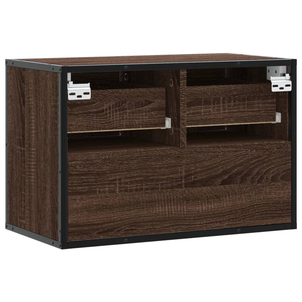 vidaXL Έπιπλο Τηλεόρασης Καφέ Δρυς 60x31x39,5 εκ. Επεξεργασμένο Ξύλο