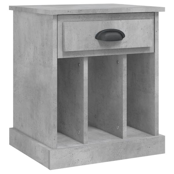 vidaXL Κομοδίνα 2 τεμ. Γκρι Σκυροδέματος 43x36x50 εκ.