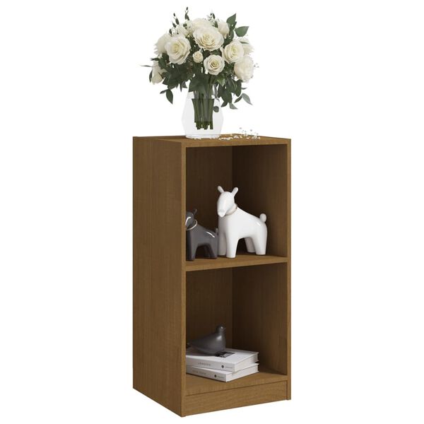 vidaXL Βοηθητικό Ντουλάπι Καφέ Μελί 35,5x33,5x76 εκ. Μασίφ Ξύλο Πεύκου