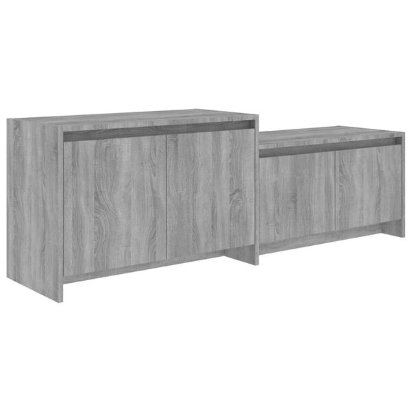vidaXL Έπιπλο Τηλεόρασης Γκρι Sonoma 146,5x35x50 εκ. Επεξεργ. Ξύλο